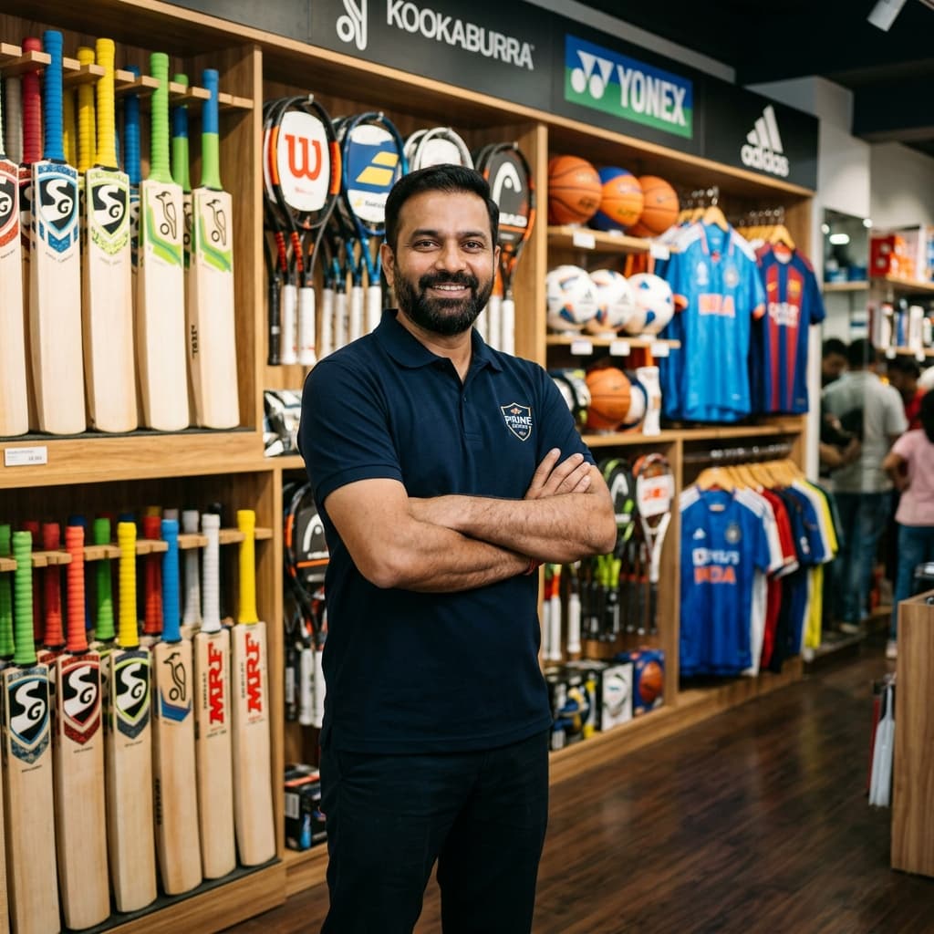 Sports store merchant partner on Khelomart